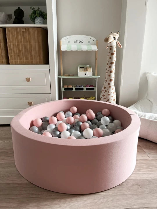 Monio for Kids Powder Pink Cotton Round Ball Pit - lifestyle