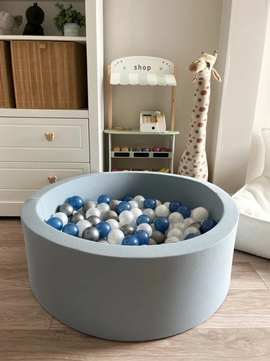 Monio for Kids Blue Cotton Round Ball Pit - lifestyle
