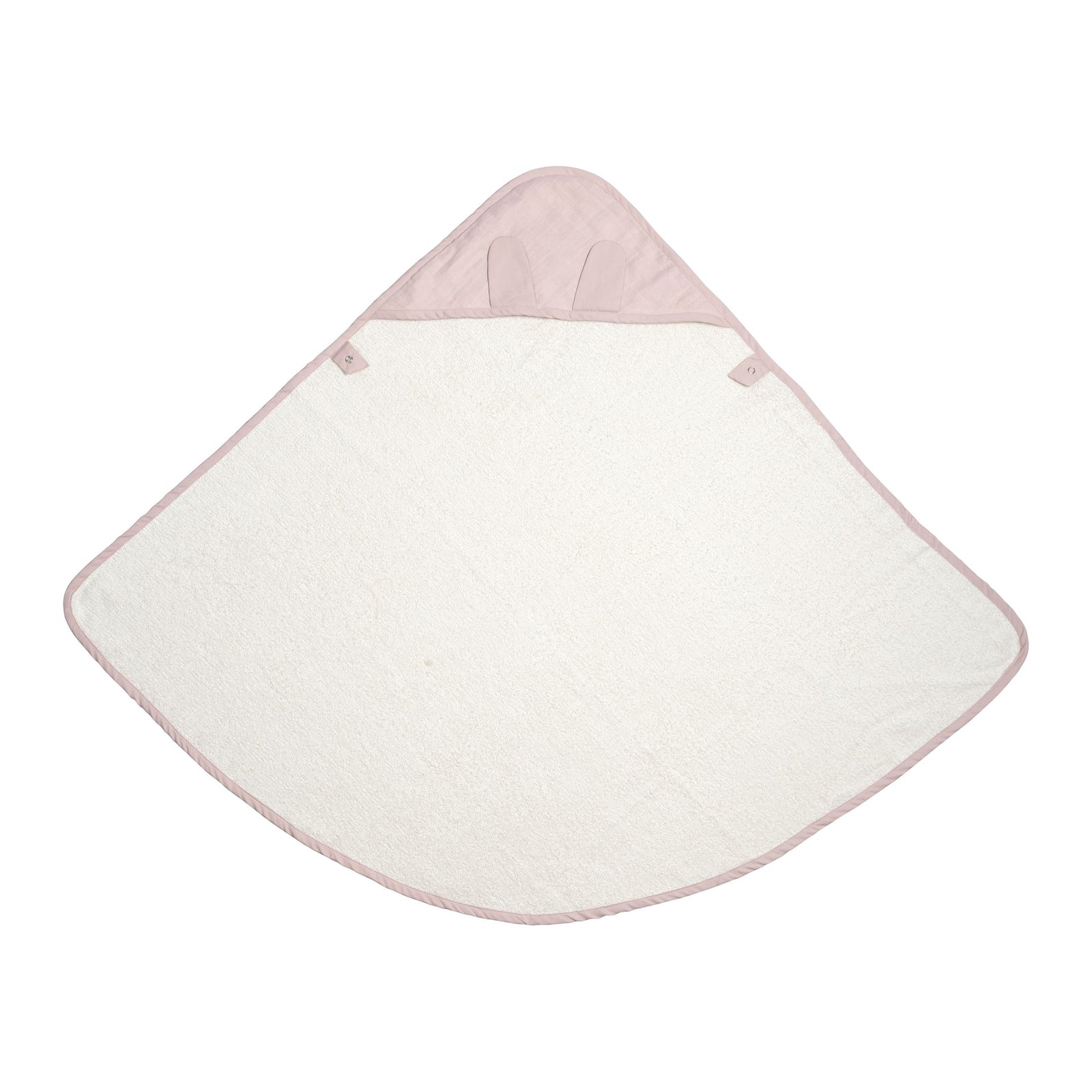 Mauve Bunny Organic Baby Towel Fabelab 
