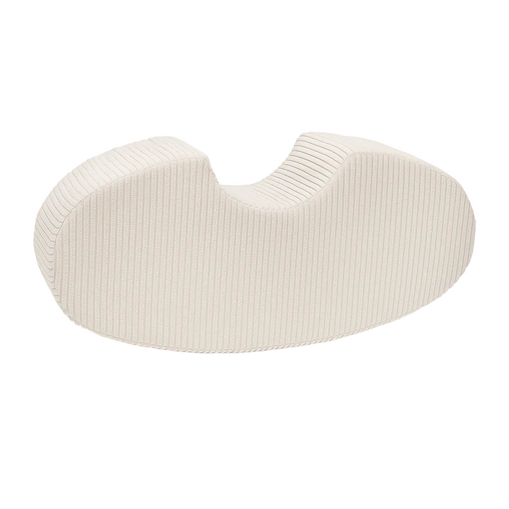 MeowBaby Aesthetic Bean Shape in Ecru, foam kidney-shaped play seat
