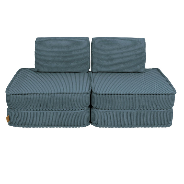 MeowBaby Aesthetic Pocket Kids Sofa - Basic - Turquise
