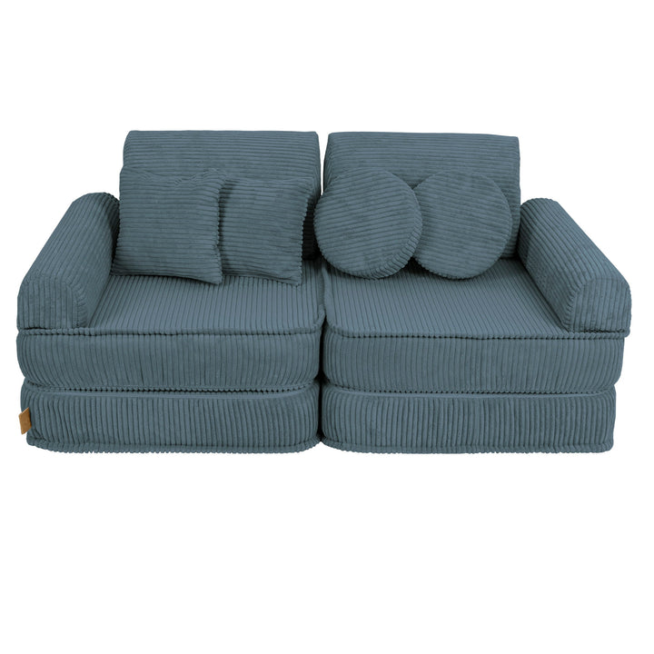 MeowBaby Aesthetic Pocket Kids Sofa - Plus - Turquise
