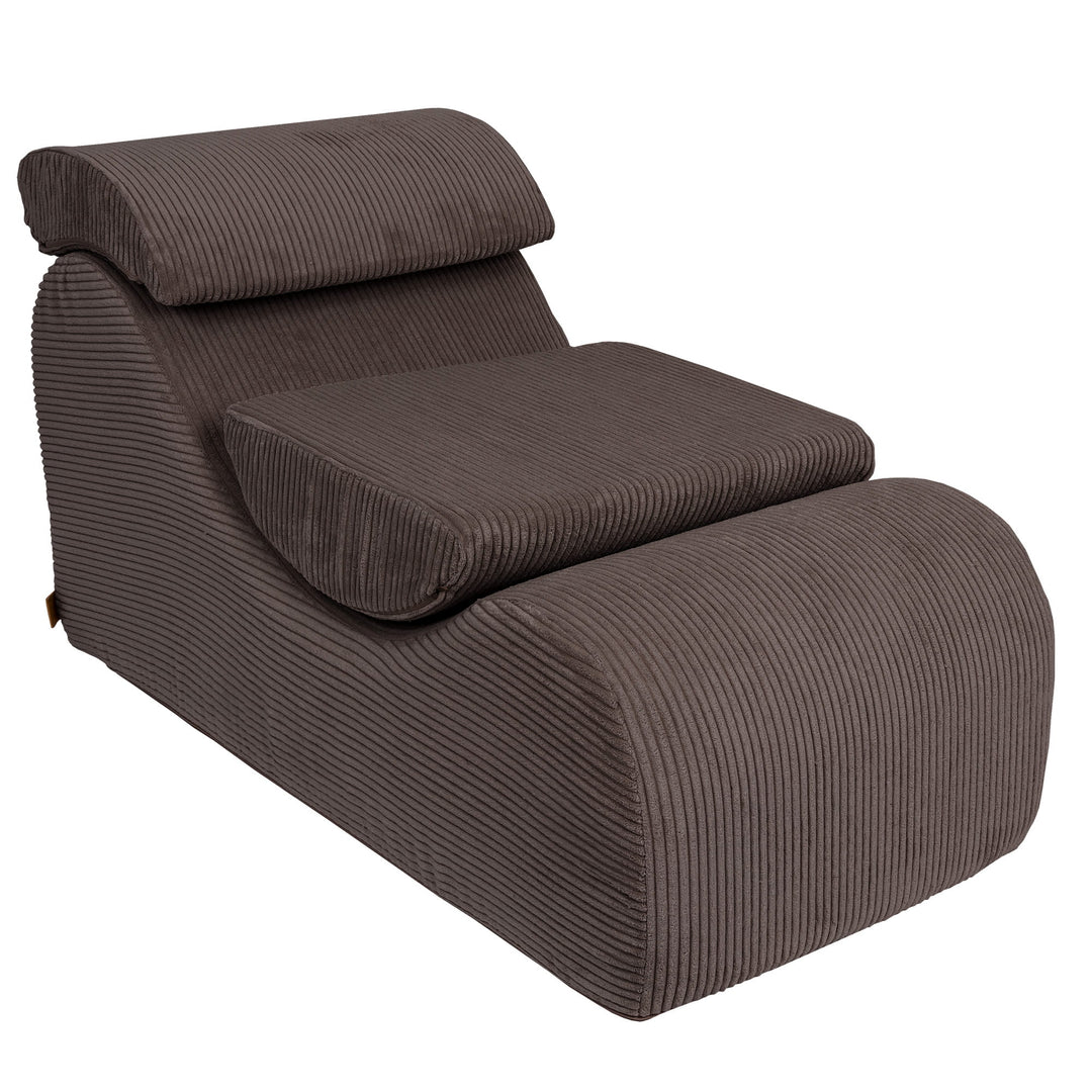MeowBaby Aesthetic Wave Lounger - Brown