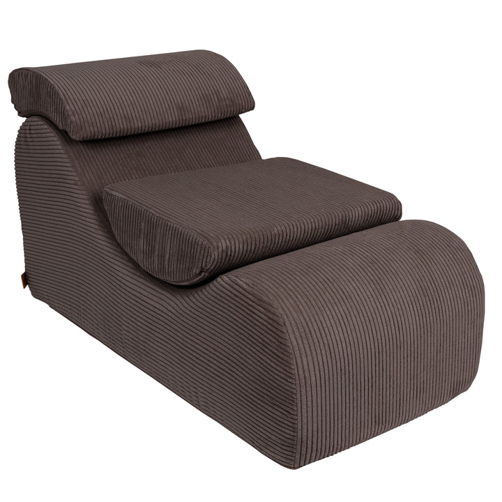 MeowBaby Aesthetic Wave Lounger - Brown