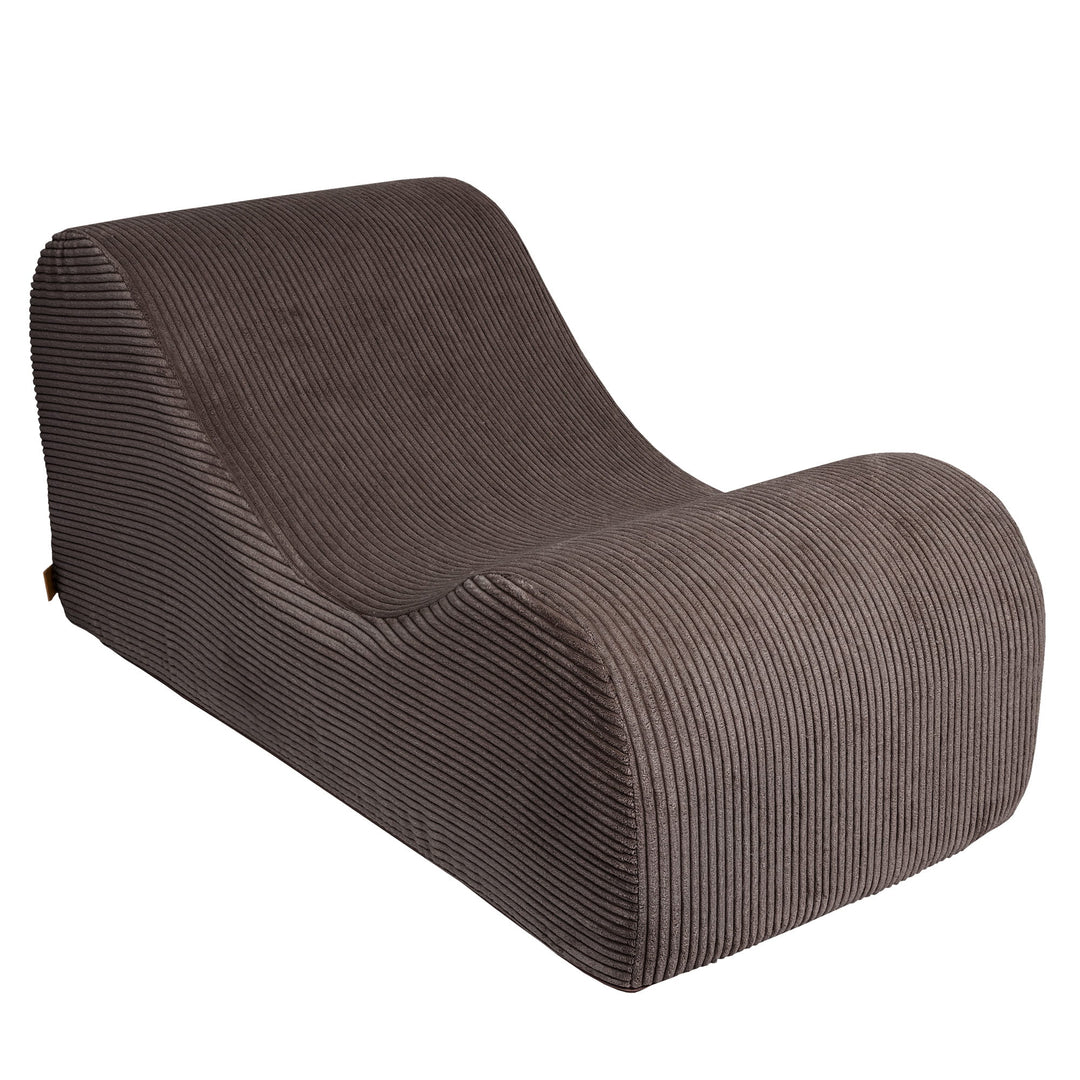 MeowBaby Aesthetic Wave Lounger - Brown, headrest detail