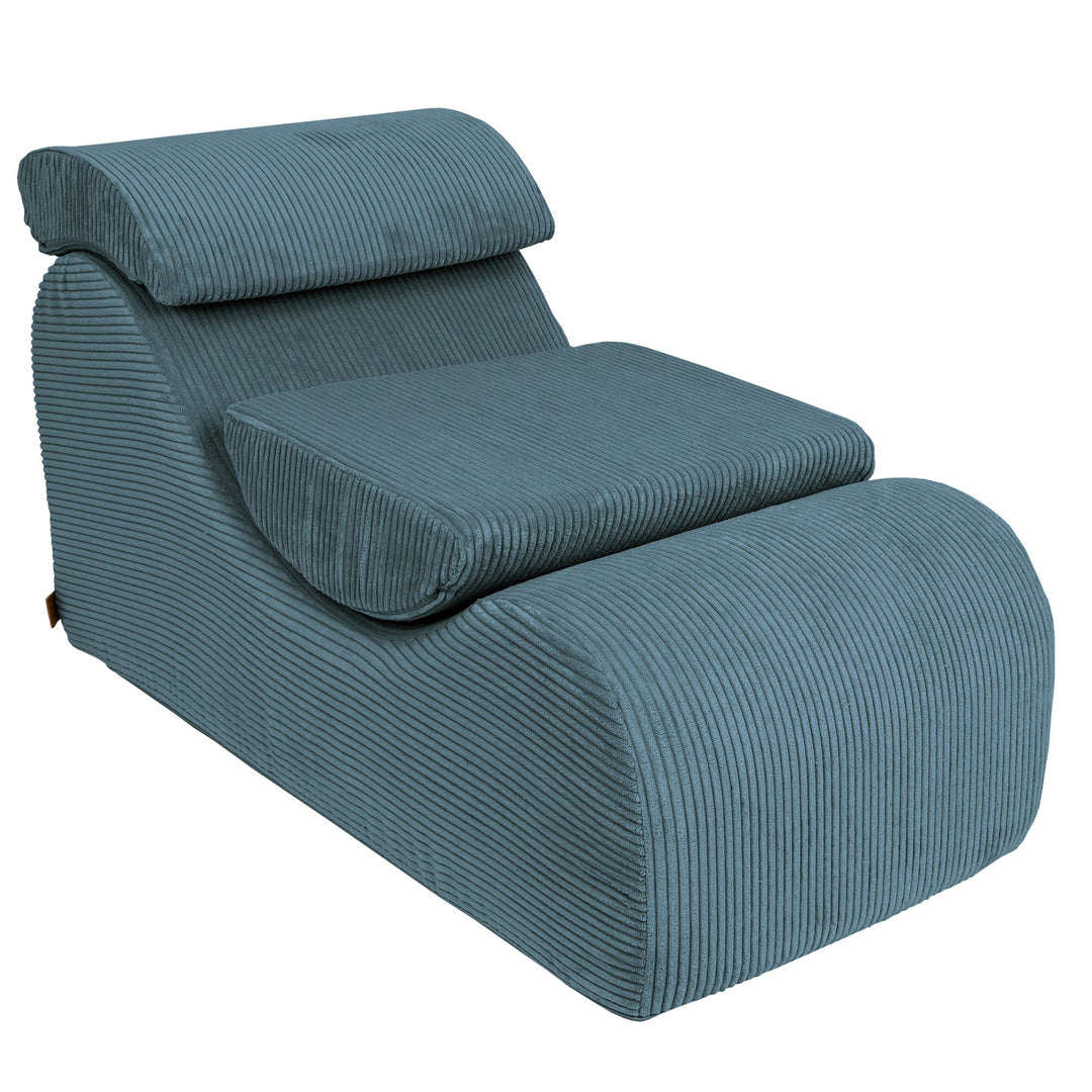 MeowBaby Aesthetic Wave Lounger - Turquoise