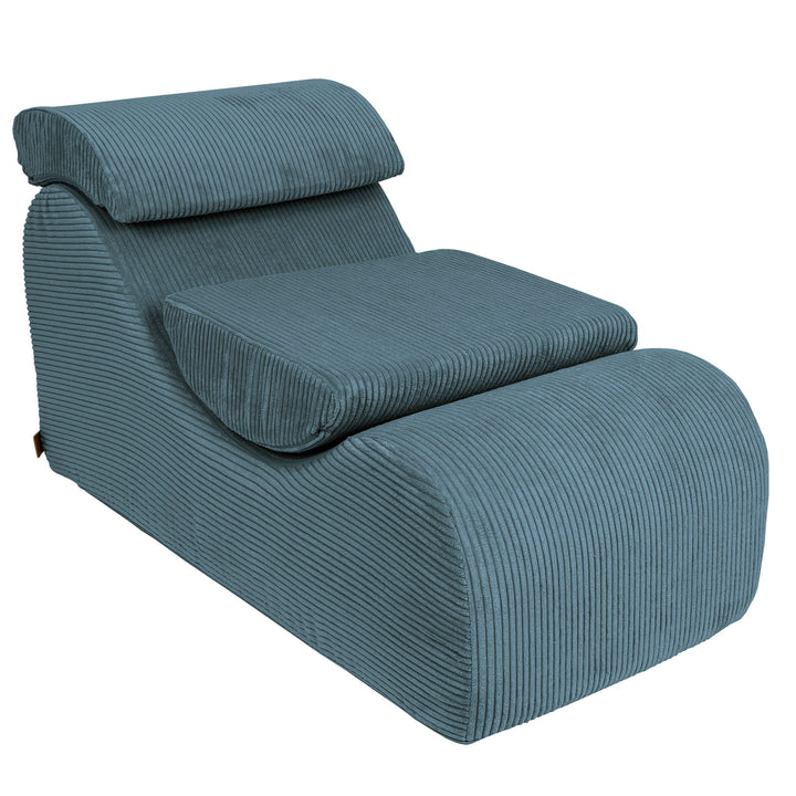 MeowBaby Aesthetic Wave Lounger - Turquoise