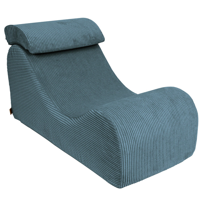 MeowBaby Aesthetic Wave Lounger - Turquoise, side view