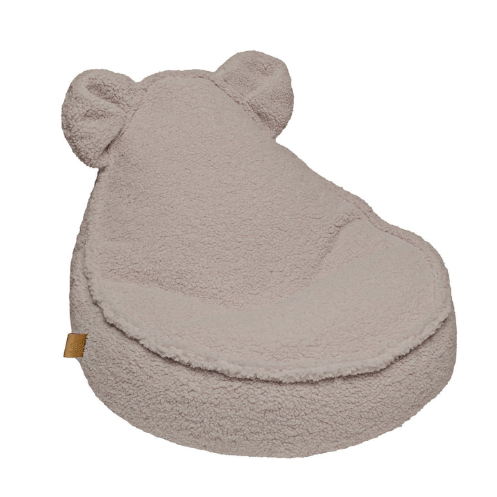 MeowBaby Bearly Teddy Sako Bag in Light Grey - children&