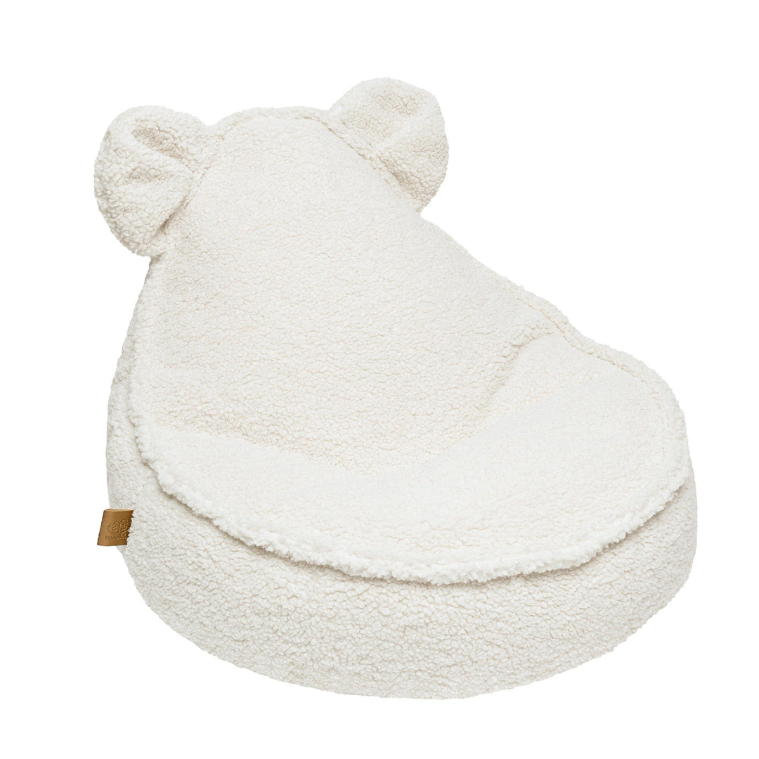 MeowBaby Bearly Teddy Sako Bag in White - children&