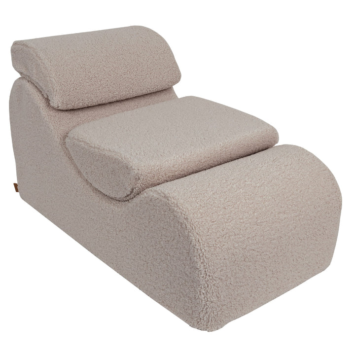 MeowBaby Bearly Wave Lounger - Light Grey