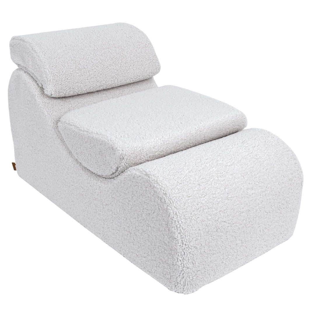 MeowBaby Bearly Wave Lounger - White