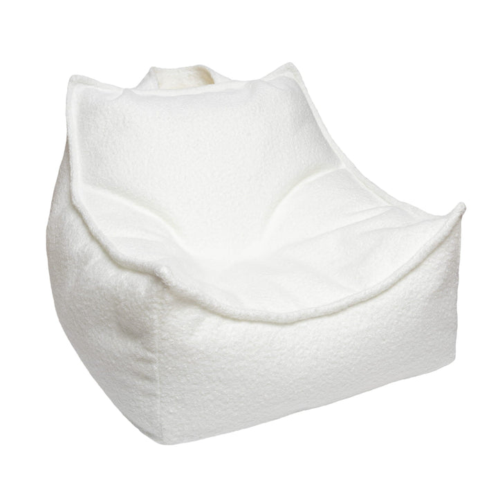 MeowBaby Boucle Sako Bag in White - children&