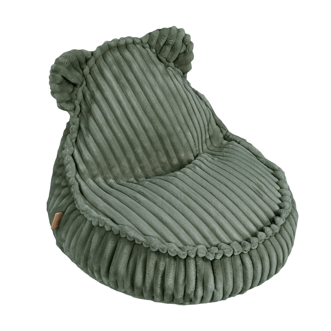 MeowBaby Churros Teddy Sako Bag in Olive Sage Green - children&