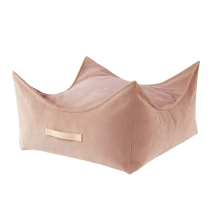 MeowBaby Square Puff in Brick corduroy