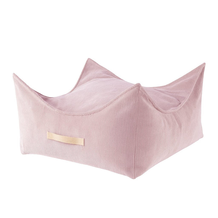 MeowBaby Square Puff in Pink corduroy