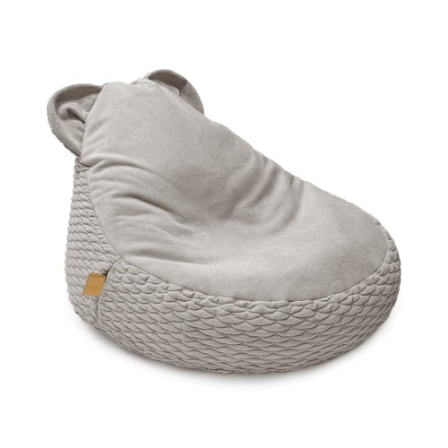 MeowBaby Dune Teddy Sako Bag in ivory - children&