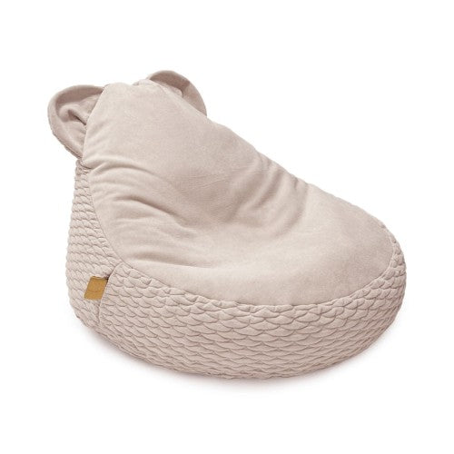 MeowBaby Dune Teddy Sako Bag in stone gray - children&