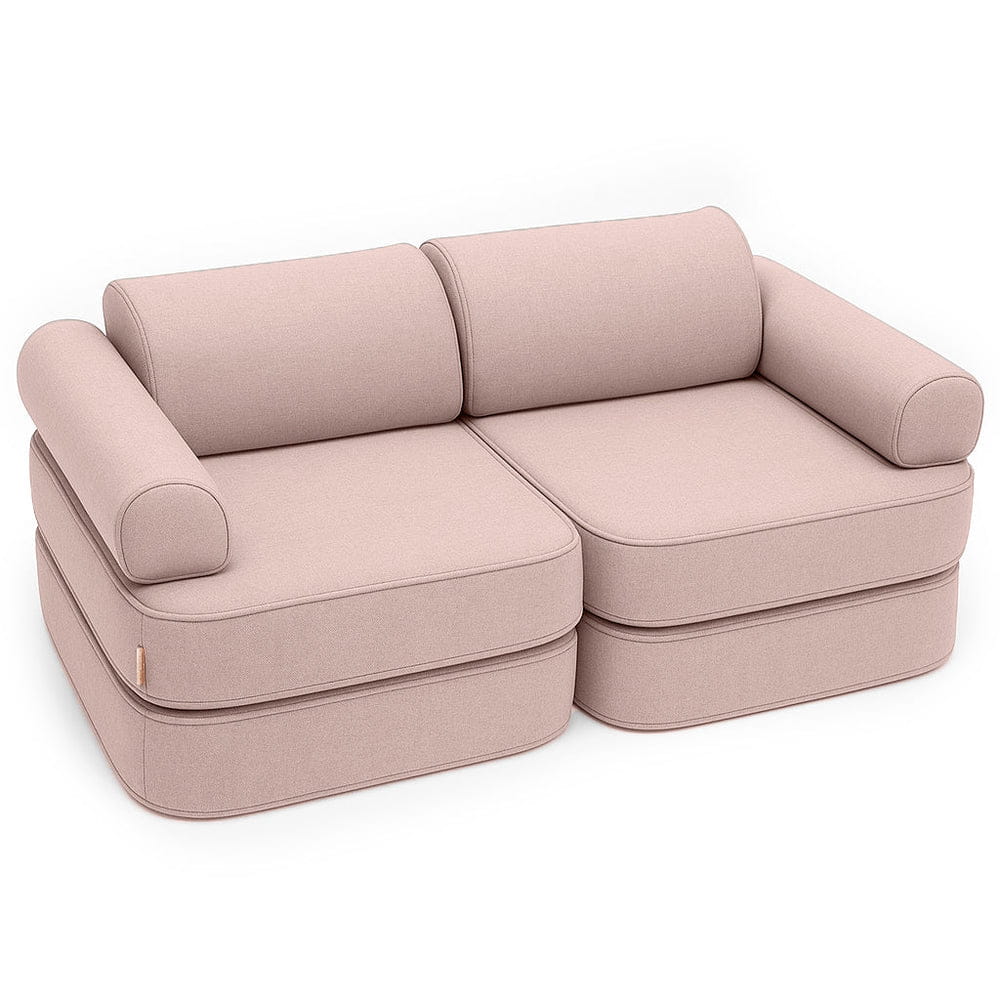 MeowBaby Outzy Pocket Kids Sofa 120cm - Rosy Dune Pink