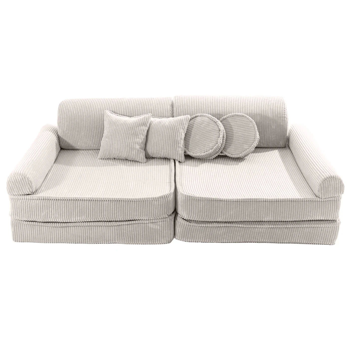 MeowBaby Premium Corduroy Kids' Sofa Mini Bee Sofa