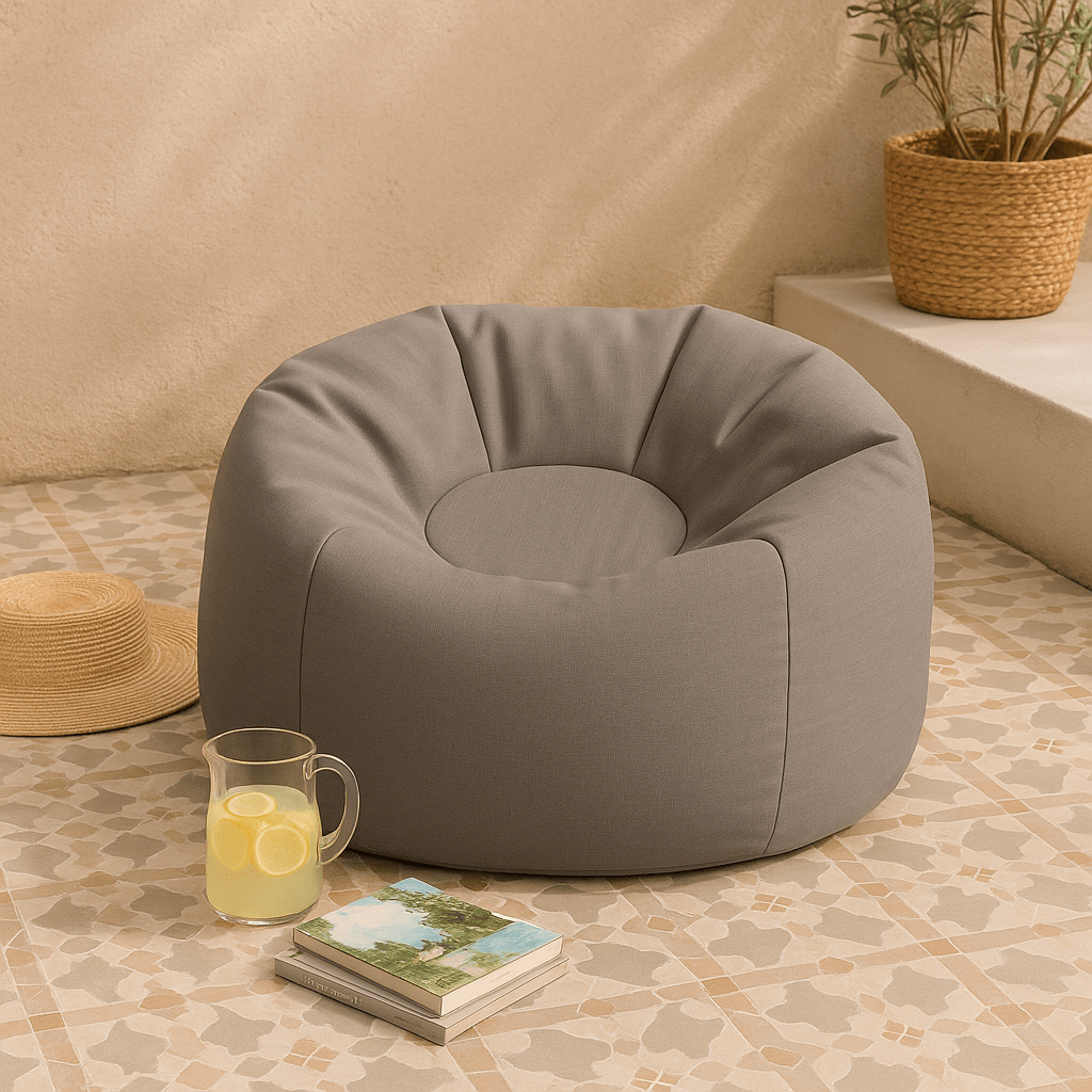 MeowBaby Outzy Floreo Bean Bag — dimensions and size reference graphic