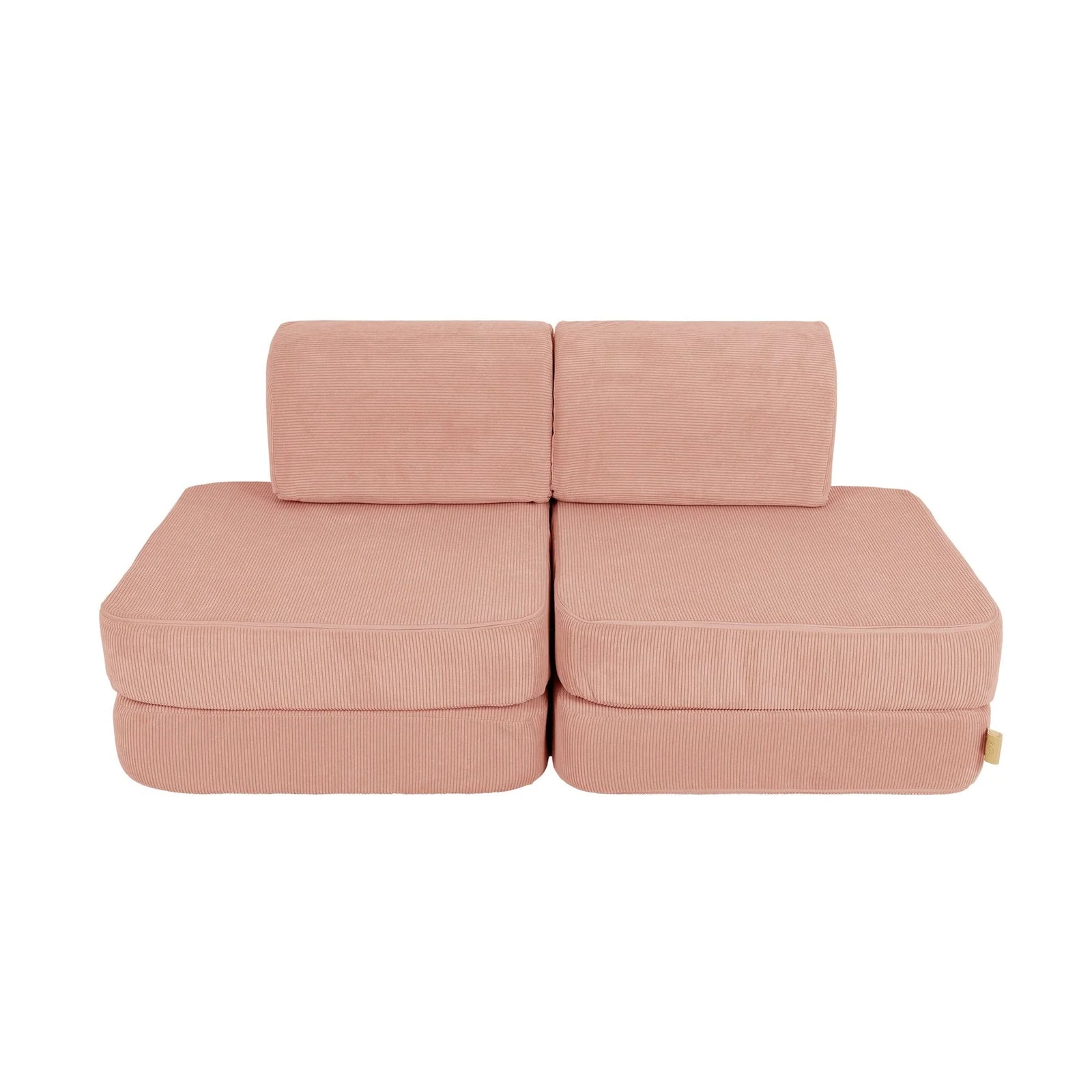 MeowBaby Slimcord Pocket Kids Sofa - Basic - Brick