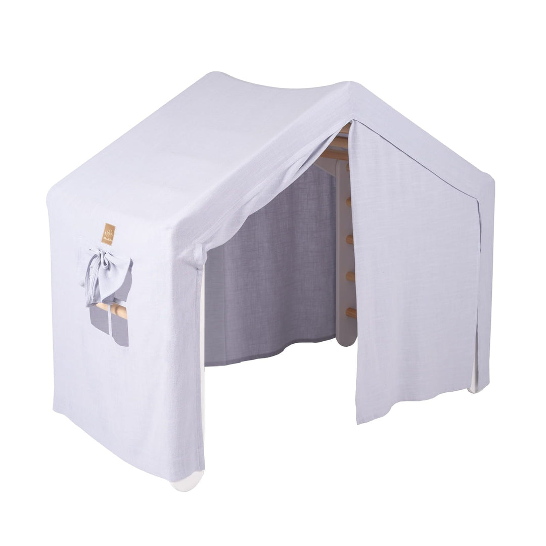 MeowBaby House &amp; Ladder Climbing Set, Grey &amp; Blue tent, White ladder