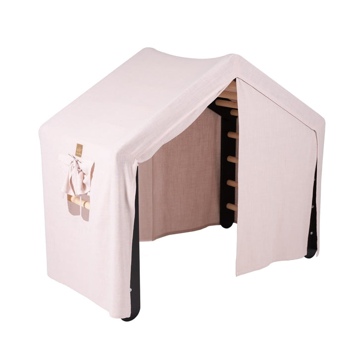 MeowBaby House &amp; Ladder Climbing Set, Pink tent, Black ladder