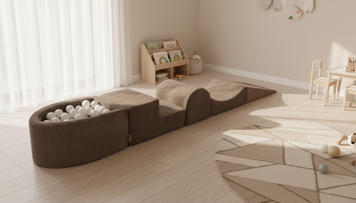 MeowBaby Soft Play Ball Pit Mini - Aesthetic lifestyle: playroom setup