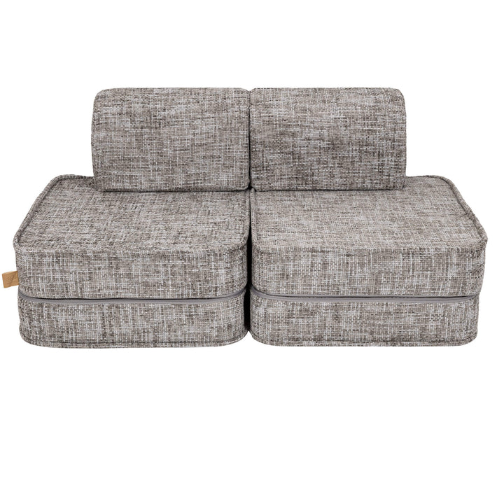 MeowBaby Tangle Pocket Kids Sofa - Basic - Moon Grey