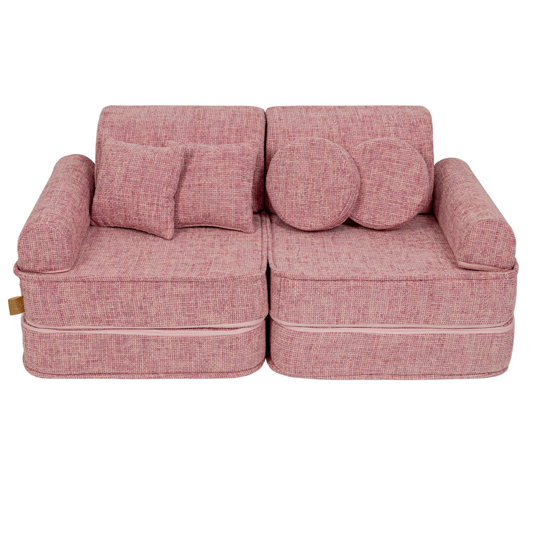 MeowBaby Tangle Pocket Kids Sofa - Plus - Bubblegum Pink