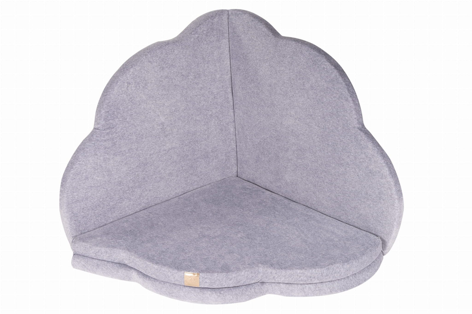 MeowBaby Velvet Cloud Playmat - Light Grey Mini Bee Play Mats