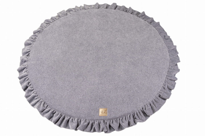 MeowBaby Velvet Playmat Play Mats MeowBaby Light Grey 