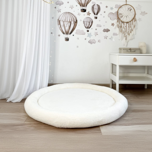Monio for Kids Ecru Plush Padded Nest Playmat, product photo