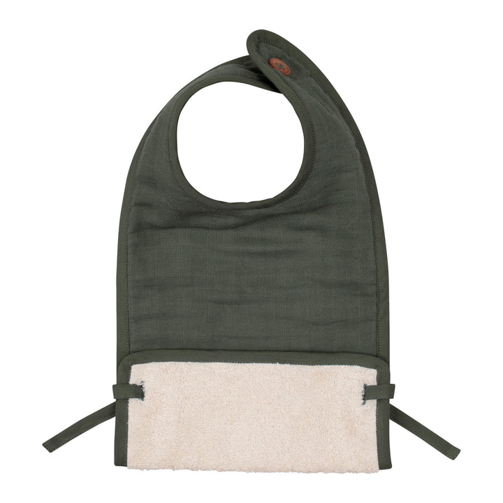 Olive Muslin Feeding Bib Bibs Fabelab 