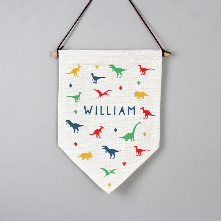 Personalised Dinosaur Hanging Banner Wreaths & Garlands Mini Bee 