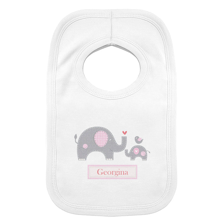 Personalised Elephant Baby Bib Bibs Mini Bee 