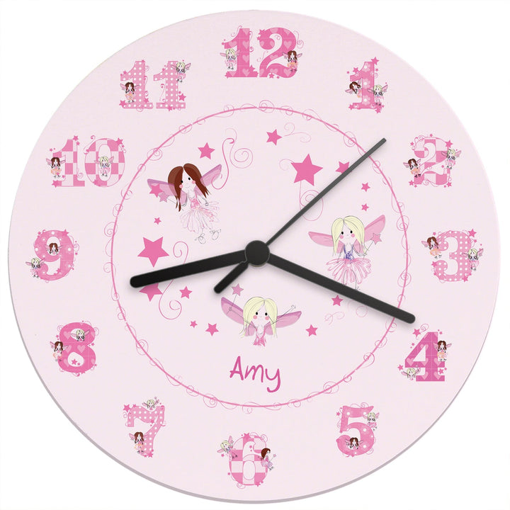 Personalised Fairy Clock Wall Clocks Mini Bee 