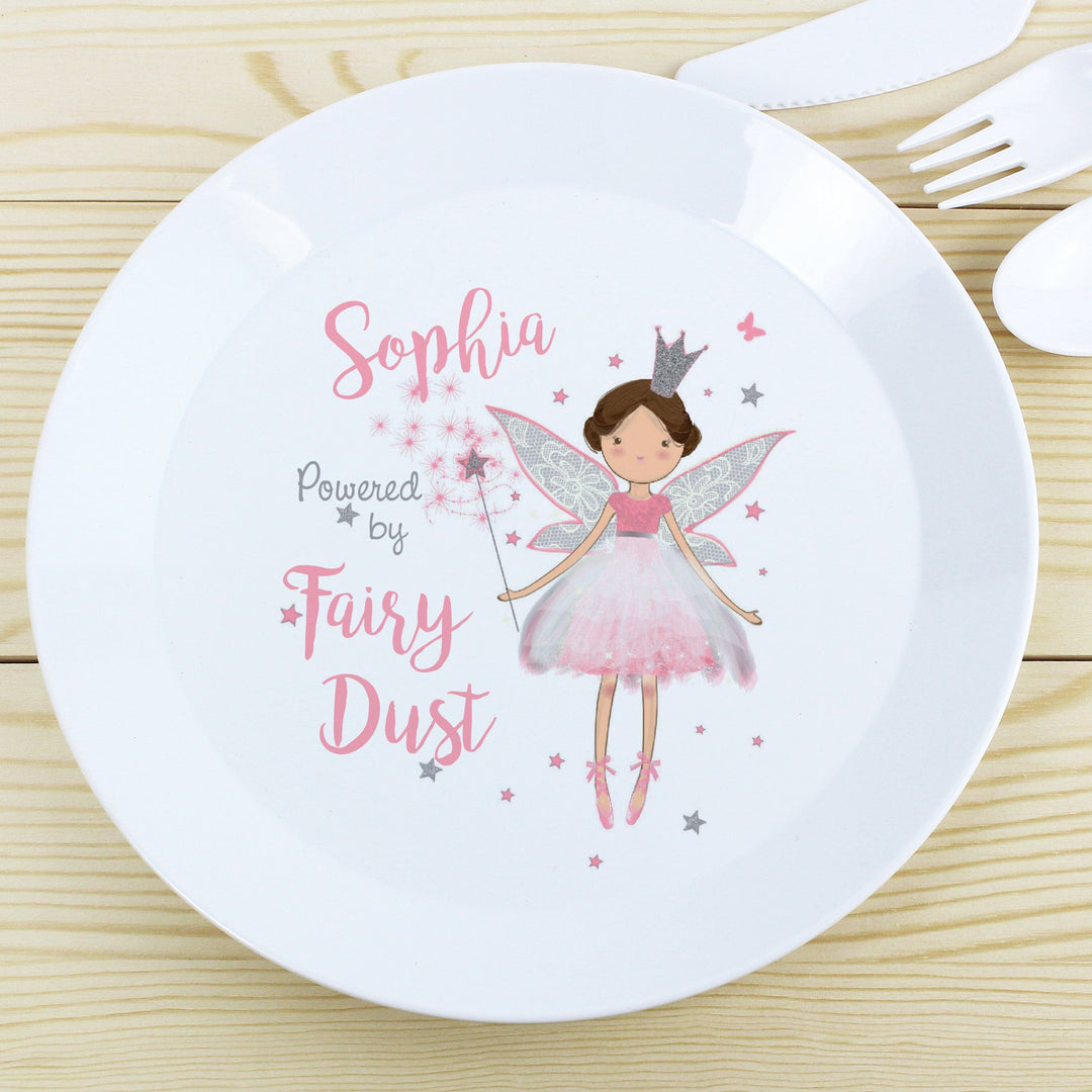 Personalised Fairy Princess Plastic Plate Plates Mini Bee 