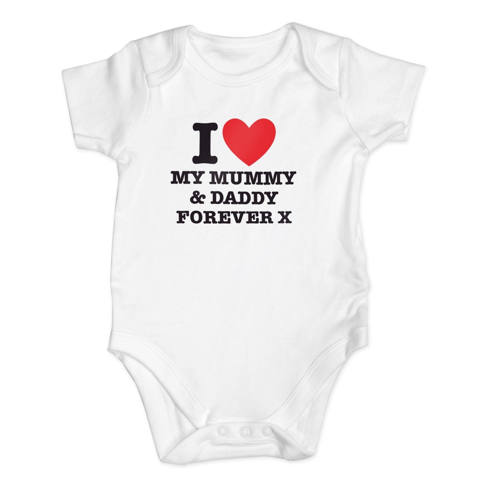 Personalised I HEART Baby Vest Baby One-Pieces Mini Bee 