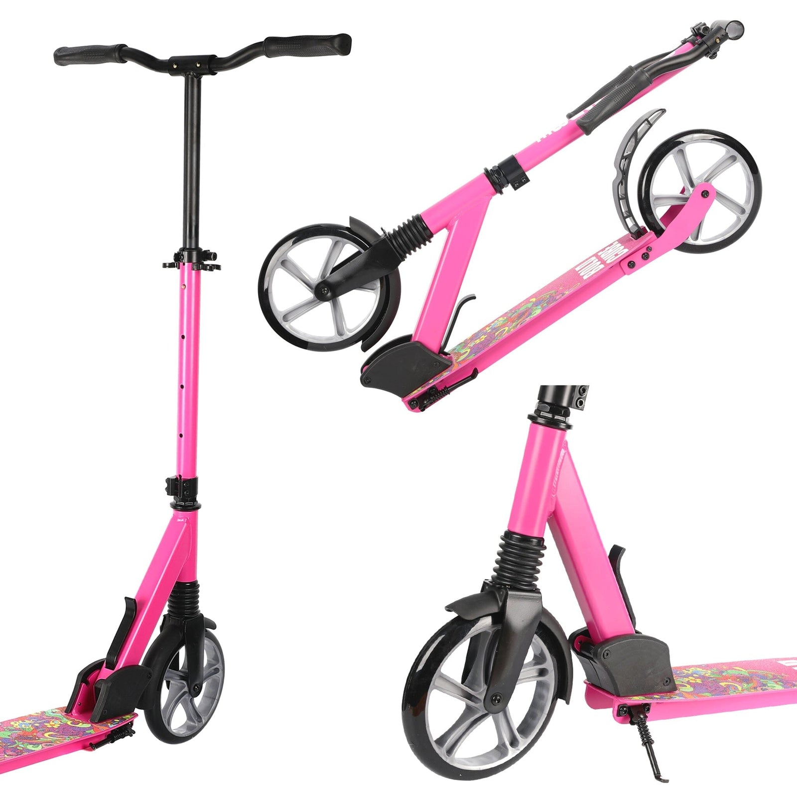 Pink - Big 2 Wheel Scooter Mini Bee Big Wheeler