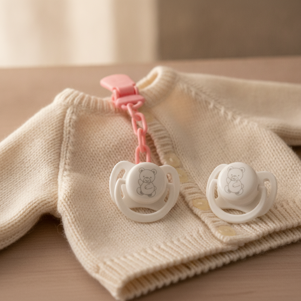 A small practical fix - Arias Doll Dummies with Chain, Set of 2, Pink and White, Nestoro