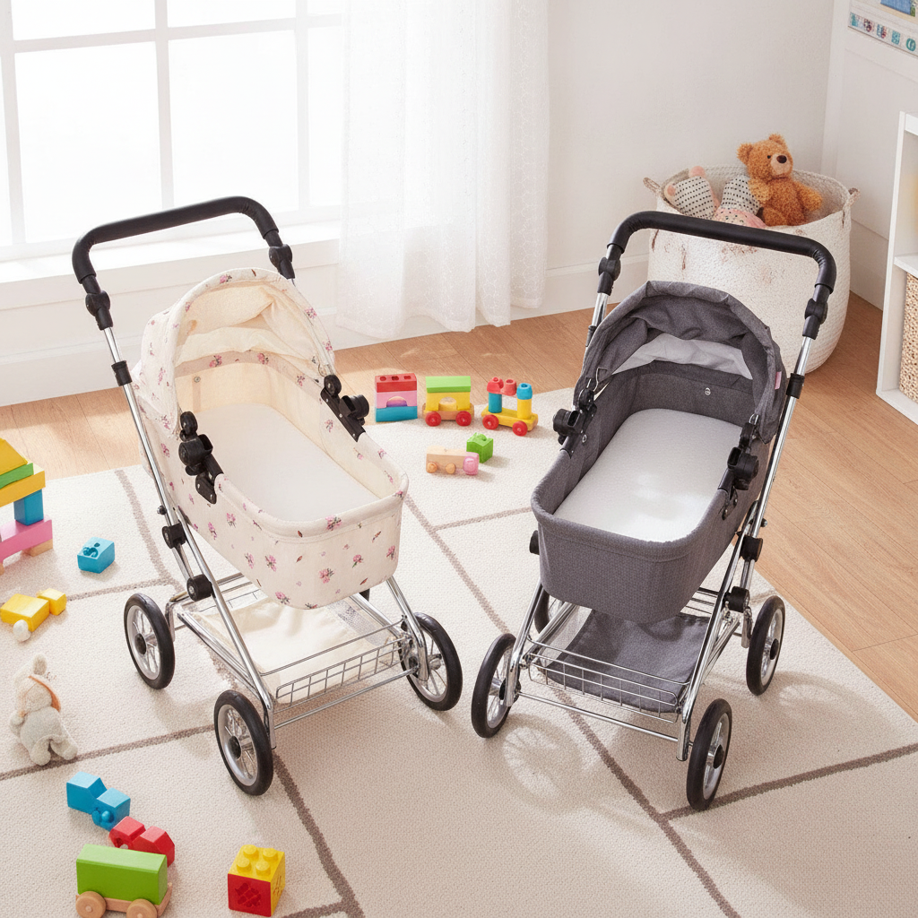Roma carrycot mattress shown fitted across the Darcie, Polly and Stephanie dolls pram ranges