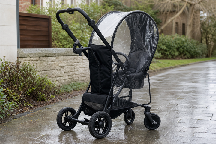 Roma 4 Rider Rain Cover shown in a natural lifestyle setting