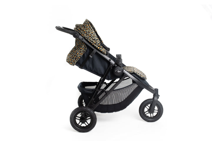 Roma Atlas 3 Wheel Pram - Khaki Leopard Baby Stollers Roma 