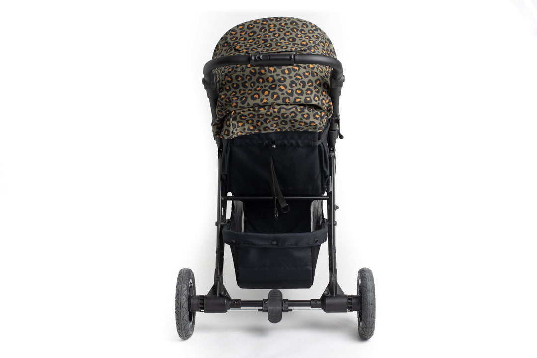 Roma Atlas 3 Wheel Pram - Khaki Leopard Baby Stollers Roma 