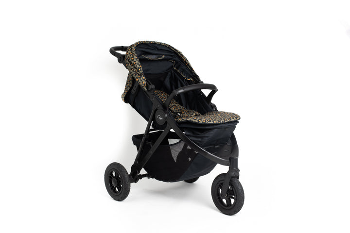 Roma Atlas 3 Wheel Pram - Khaki Leopard Baby Stollers Roma 