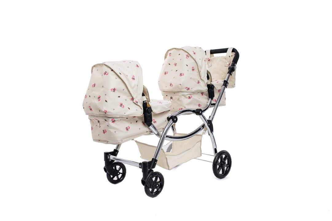 Roma Darcie Cream Twins Dolls Pram Dolls Pram Roma 