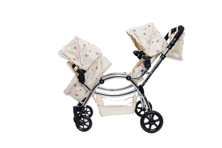 Roma Darcie Cream Twins Dolls Pram Dolls Pram Roma 