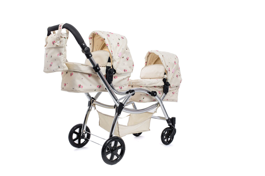 Roma Darcie Cream Twins Dolls Pram Dolls Pram Roma 